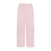 COTTON FLEECE OVERSIZED STRAIGHT LEG PANT | CHERRY BLOSSOM