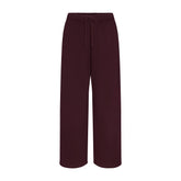 COTTON FLEECE CLASSIC STRAIGHT LEG PANT | CURRANT