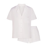 ORGANIC COTTON SLEEP SHORT SLEEVE SET | SNOW