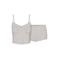 SKIMS SLEEP CAMI SET | LIGHT HEATHER GREY