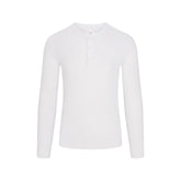 SKIMS COTTON RIB MENS HENLEY | CHALK