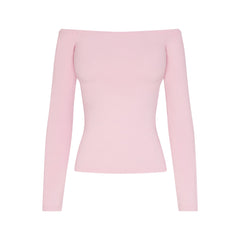SMOOTH LAYERS OFF THE SHOULDER TOP | PEONY