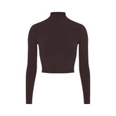 NikeSKIMS VINTAGE SEAMLESS MOCK NECK CROP TOP | PHOENIX
