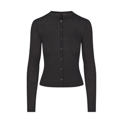 SHEER MODAL CARDIGAN | ONYX
