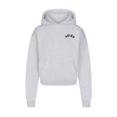 COTTON FLEECE LOGO CLASSIC HOODIE | LIGHT HEATHER GREY WITH ONYX LOGO