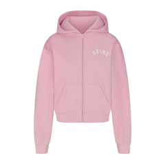 COTTON FLEECE LOGO CLASSIC ZIP UP HOODIE | HALITE WITH SNOW LOGO