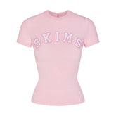 COTTON JERSEY LOGO T-SHIRT | CHERRY BLOSSOM WITH SNOW LOGO