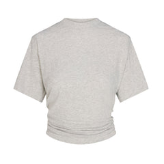 WORN IN JERSEY KNOT BACK T-SHIRT | LIGHT HEATHER GREY