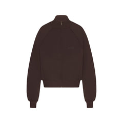NikeSKIMS MATTE TRICOT TRACK JACKET | DARK ROAST