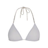 RHINESTONE KNIT TRIANGLE BRALETTE | ZEN BLUE