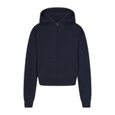 COTTON FLEECE CLASSIC ZIP UP HOODIE | NAVY