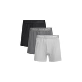 SKIMS STRETCH MENS KNIT BOXER 3-PACK | GUNMETAL MULTI