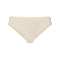 LIGHTWEIGHT COTTON LACE BRIEF | BUTTER TONAL