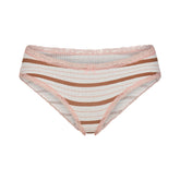 LIGHTWEIGHT COTTON POINTELLE LACE BRIEF | VILLA EGRET RUNWAY STRIPE