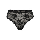 STRETCH LACE BRIEF | SOOT