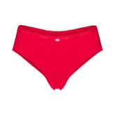 LIGHTWEIGHT COTTON LOGO PICOT HIPSTER | RUBY TONAL
