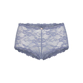STRETCH LACE BOY SHORT | SLATE