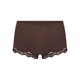 FITS EVERYBODY LACE BOY SHORT | ESPRESSO