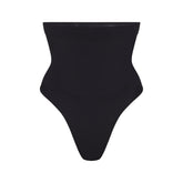 SEAMLESS SCULPT HIGH-WAISTED THONG | ONYX