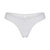 LIGHTWEIGHT COTTON LACE THONG | AIRSPACE LAGUNA STRIPE