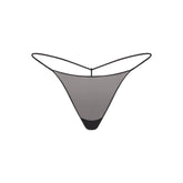 ULTRA FINE MESH STRING THONG | OBSIDIAN