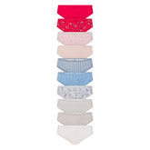 LIGHTWEIGHT COTTON RUCHED BACK HIPSTER 10-PACK | DAINTY FLORAL MULTI