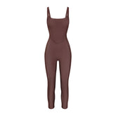 POWER MESH SHAPEWEAR CATSUIT | COCOA