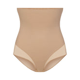 POWER MESH SHAPEWEAR CORE SCULPT HIGH-WAISTED BRIEF | CLAY