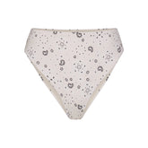 SIGNATURE SWIM HIGH-WAISTED BIKINI BOTTOM | ECRU BANDANA PRINT