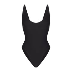 SIGNATURE SWIM SCOOP NECK ONE PIECE | ONYX