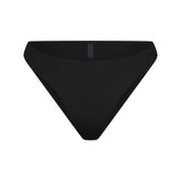 ICONIC SWIM HIGH LEG BIKINI BOTTOM | OBSIDIAN
