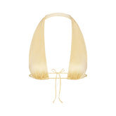 SATIN SWIM HALTER BIKINI TOP | MARZIPAN