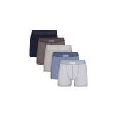 SKIMS COTTON MENS 3" BOXER BRIEF 5-PACK | ATMOSPHERE MULTI