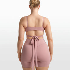 NikeSKIMS MATTE WRAP FRONT BRA | HIMALAYAN