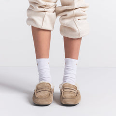 SKIMS SOCKS RIBBED CREW LOGO SOCK 3-PACK | SNOW