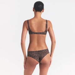 FITS EVERYBODY MICRO SCOOP BRALETTE | UMBER LEOPARD PRINT