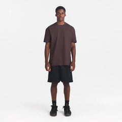 HEAVYWEIGHT COTTON MENS RELAXED T-SHIRT | RAISIN
