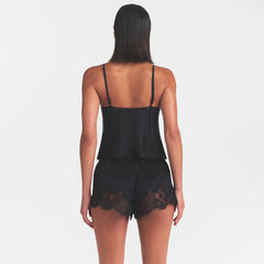 SILK LACE CAMI | ONYX