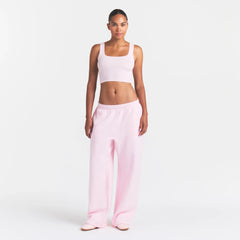 COTTON FLEECE CLASSIC STRAIGHT LEG PANT | CHERRY BLOSSOM