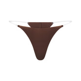 INVISIBLE CLEAR STRAP STRING THONG | COCOA