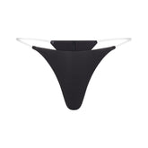 INVISIBLE CLEAR STRAP STRING THONG | ONYX