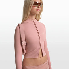 NikeSKIMS RIBBED SEAMLESS ZIP UP CROP JACKET | HIMALAYAN