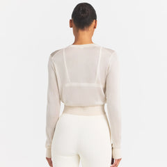 SLINKY KNIT CARDIGAN | BUFF