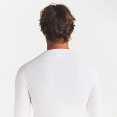 SKIMS COTTON RIB MENS HENLEY | CHALK