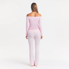 SMOOTH LAYERS OFF THE SHOULDER TOP | PEONY