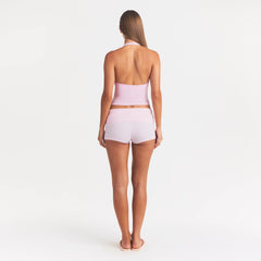 SMOOTH LAYERS HALTER TOP | PEONY