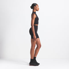 NikeSKIMS VINTAGE SEAMLESS MOCK NECK BRA TOP | OBSIDIAN