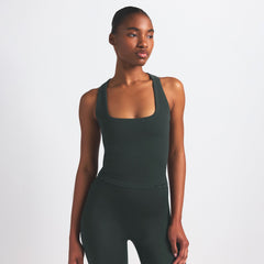 NikeSKIMS VINTAGE SEAMLESS RACERBACK TANK | DARK TEAL