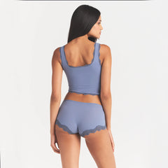 FITS EVERYBODY LACE TANK | SLATE TONAL