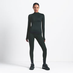 NikeSKIMS SHINE LONG SLEEVE HALF ZIP | DARK TEAL